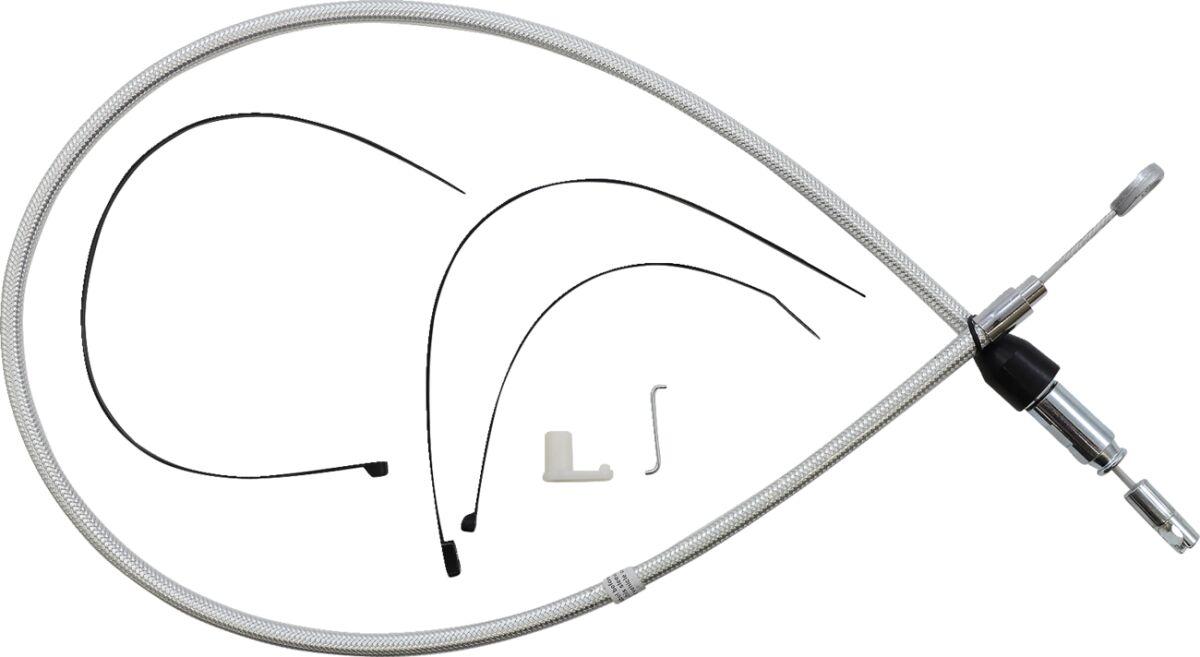 32346HE - Magnum Shielding Sterling Chromite II Quick Connect Clutch Cable For Harley Davidson FLDE 1750 2018-2020 101.5 cm (40") - Chrome