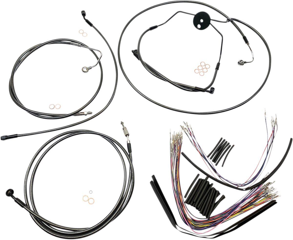 487002 - Magnum Handlebar Cable Kit For Harley Davidson FLHRSE4 1800 2008 38-43cm