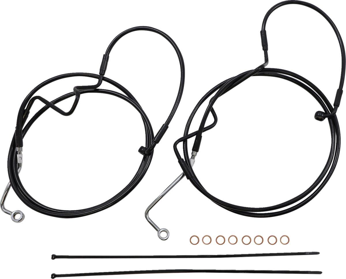 486971 - Magnum Shielding XR Handlebar Cable Install Kit For Harley Davidson FLTRK 1868 2021-2024 30.5 - 35.5cm (12" - 14") - Black
