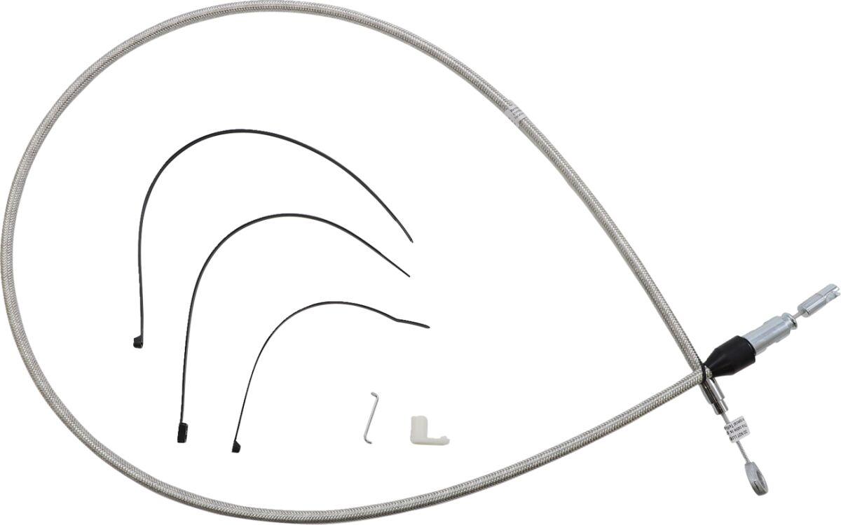 523422HE - Magnum Shielding Quick Connect Clutch Cable For Harley Davidson FLDE 1750 2018-2020 142 cm (56") - Silver