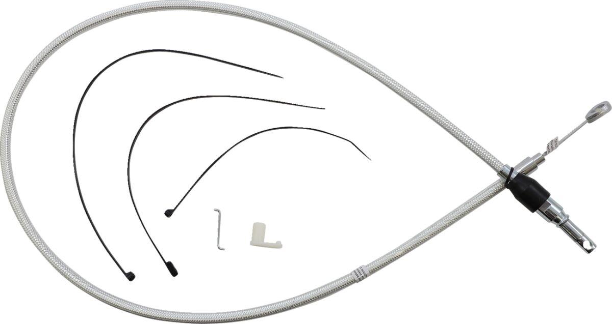 323410HE - Magnum Shielding Sterling Chromite II Quick Connect Clutch Cable For Harley Davidson FLDE 1750 2018-2020 112 cm (44") - Chrome