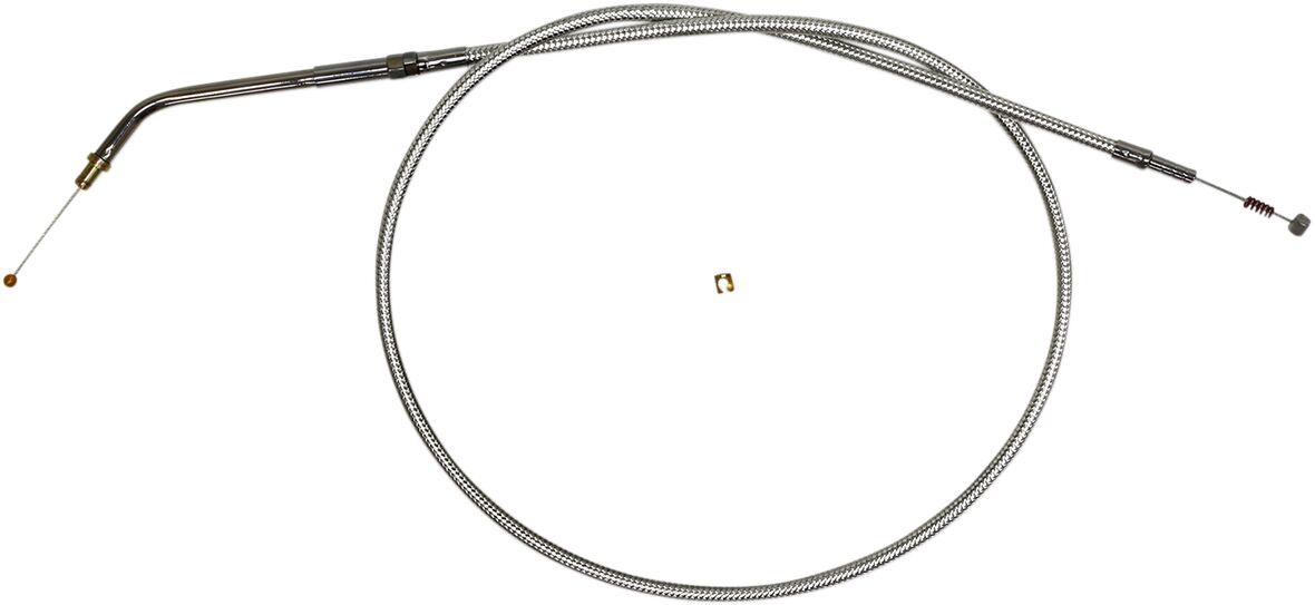 3433 - Magnum Shielding Sterling Chromite II Throttle Cable For Harley Davidson VRSCB 1130 2004-2005 67.5 cm (26-1/2") - Chrome/Clear-Coated
