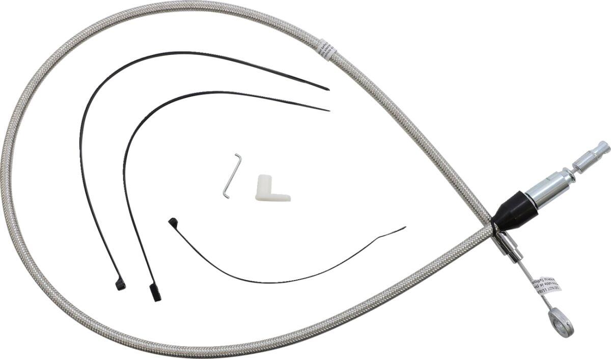 52348HE - Magnum Shielding Quick Connect Clutch Cable For Harley Davidson FLDE 1750 2018-2020 106.5 cm (42") - Silver