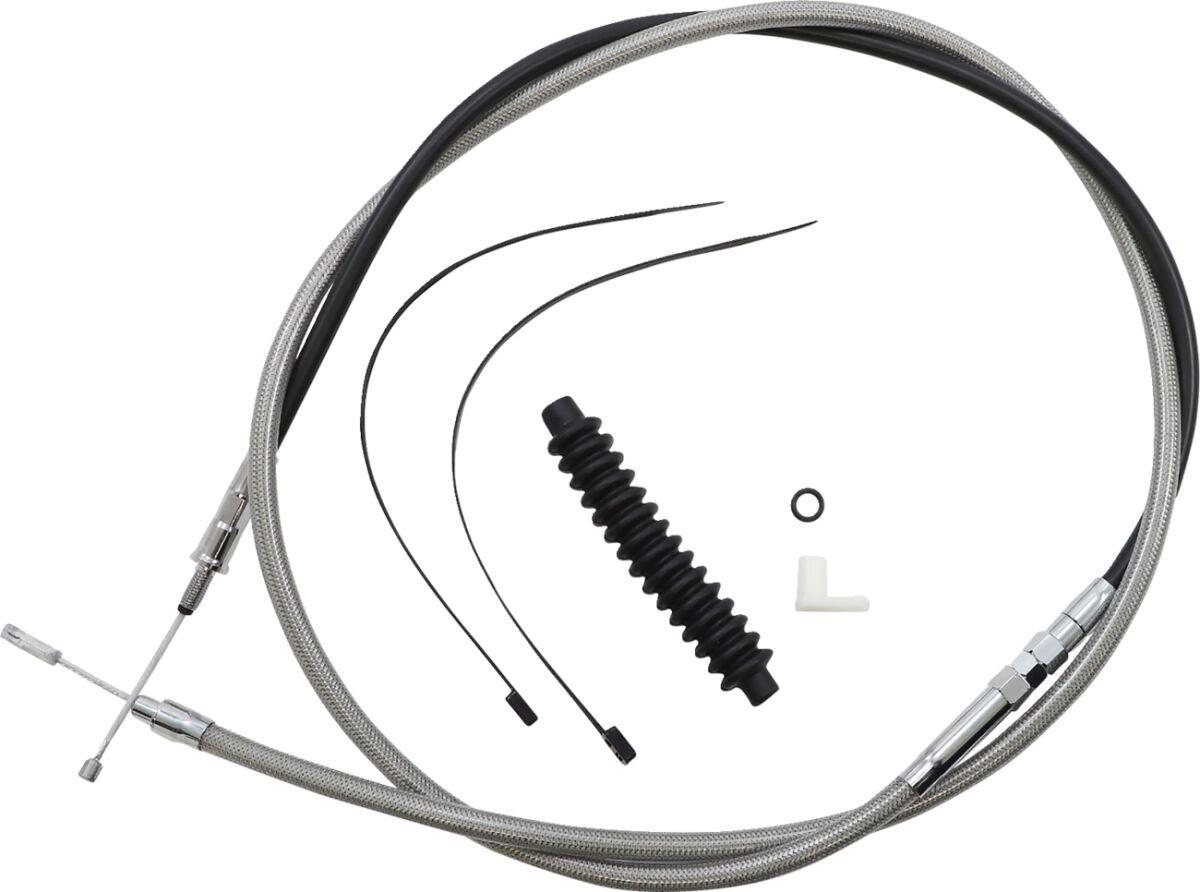 589991 - Magnum Shielding XR Handlebar Cable Install Kit For Harley Davidson FLHR 1750 2021-2022 30.5 - 35.5cm (12" - 14") - Chrome/Clear-Coated