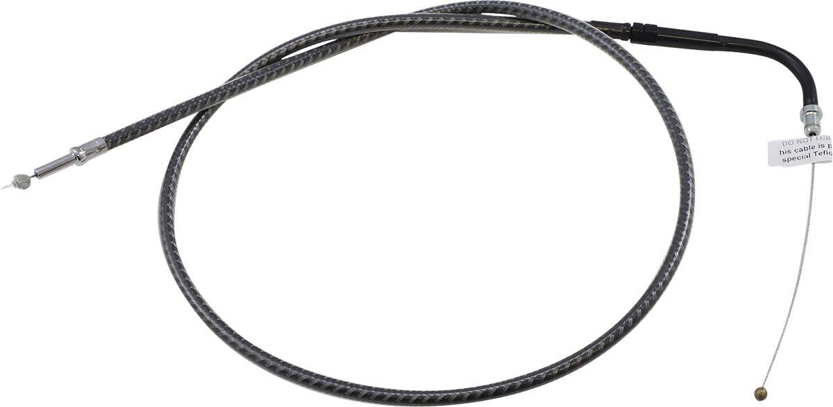 7319 - Magnum Shielding KarbonFibr Braided Throttle/Idle Cable For Harley Davidson FLD 1690 2012-2013 83 cm (32-3/4") - Carbon Fiber/Silver
