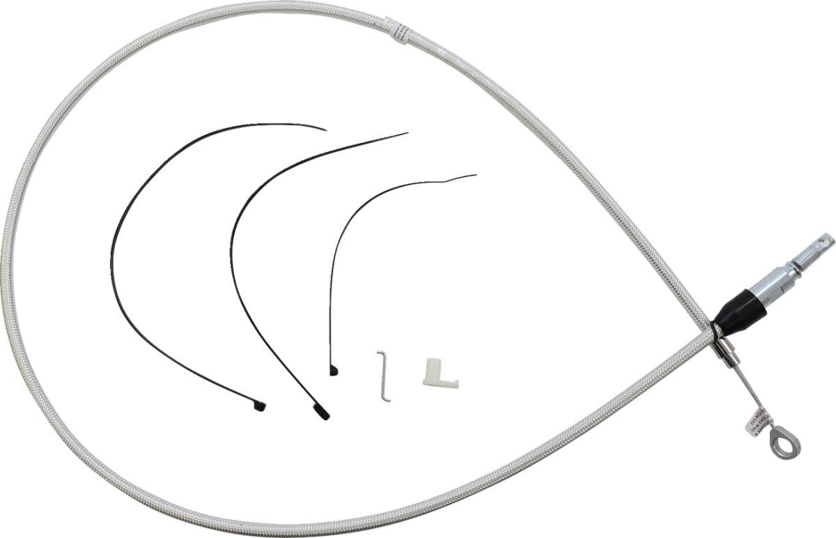 323420HE - Magnum Shielding Sterling Chromite II Quick Connect Clutch Cable For Harley Davidson FLDE 1750 2018-2020 137 cm (54") - Chrome