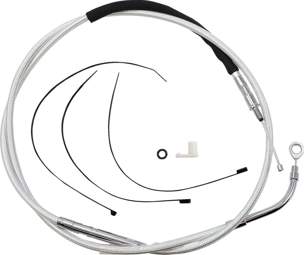 32366HE - Magnum Shielding Sterling Chromite II Clutch Cable For Harley Davidson FLH 1868 2021 182.5 cm (71-3/4") - Chrome