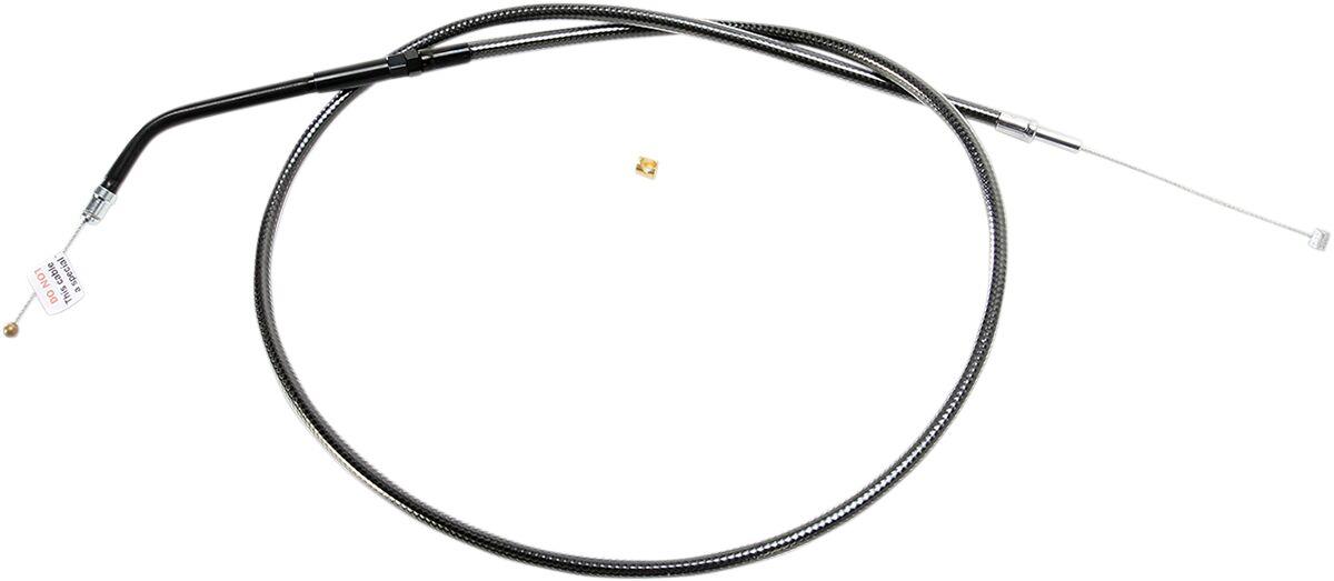 43364 - Magnum Shielding Pearl Braided Throttle/Idle Cable For Harley Davidson XL 1200 C 2007-2020 86.5 cm (34") - Black