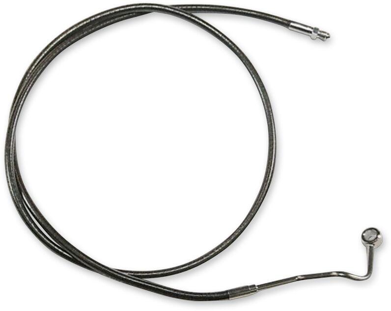AS47015 - Magnum Shielding Designer Series ABS-Specific Mid Brake Hose Kit For Harley Davidson FLH 1868 2021 Middle 38 cm (15")/48.5 cm (19") - Black/Black Pearl