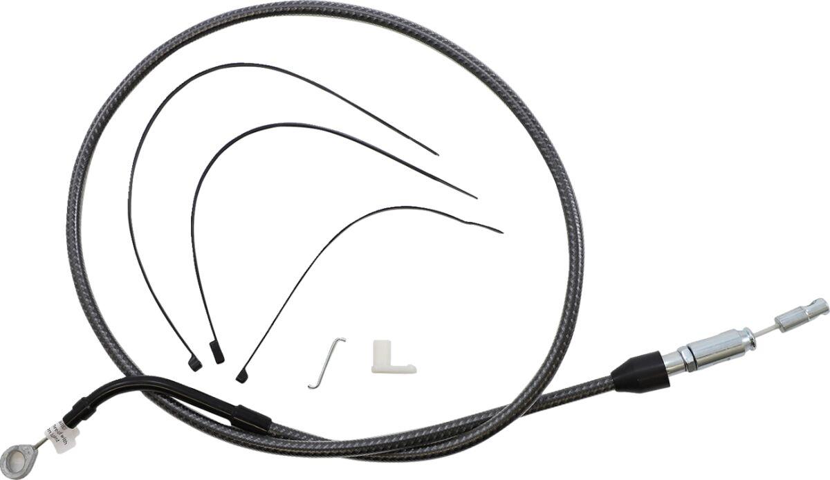 7871174 - Magnum Shielding KarbonFibr Designer Handlebar Cable Install Kit For Harley Davidson FLH 1868 2021 25.5cm (10") - Carbon Fiber/Silver