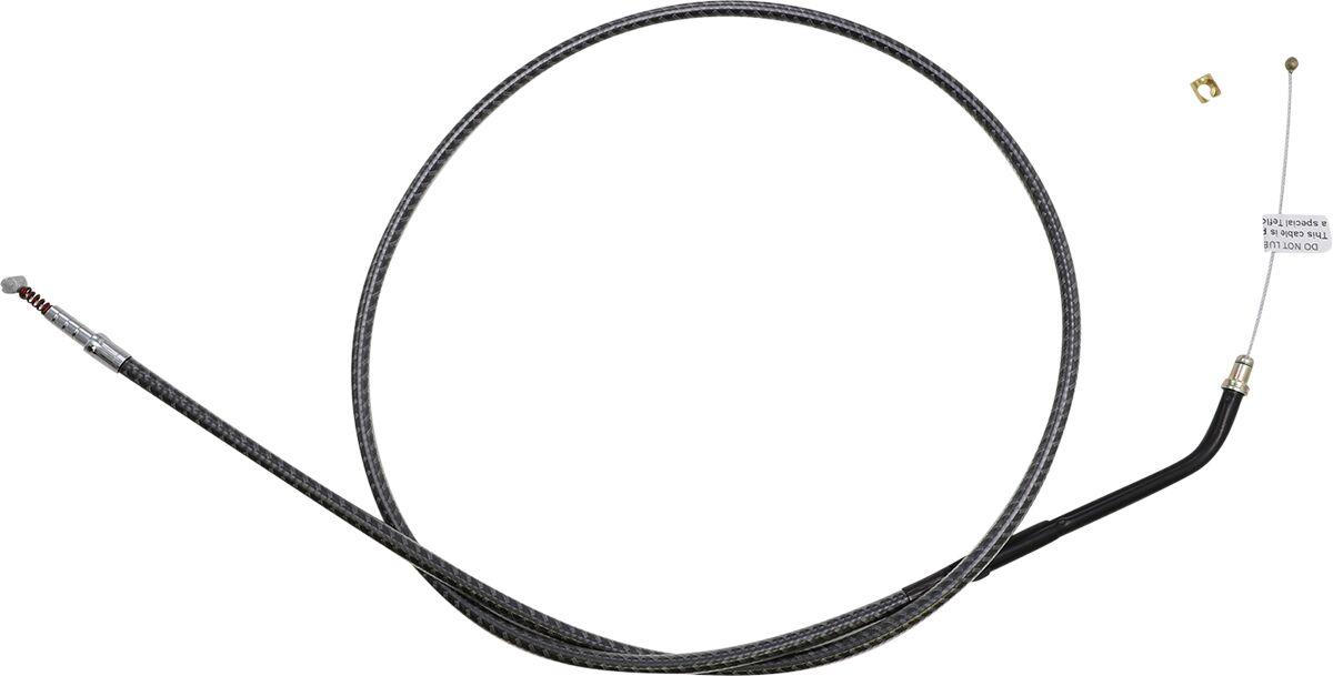74368 - Magnum Shielding KarbonFibr Braided Throttle/Idle Cable For Harley Davidson XL 1200 C 2007-2020 96 cm (37-7/8") - Carbon Fiber/Silver