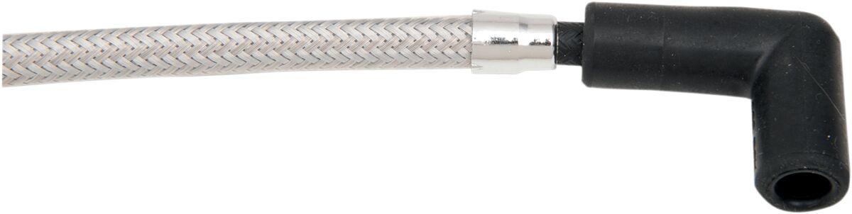 3043S - Magnum Shielding Braided Spark Plug Wire For Harley Davidson XL 1200 C 2007-2020 184 mm (7-1/4")/51.5 cm (20-1/4") - Stainless Steel