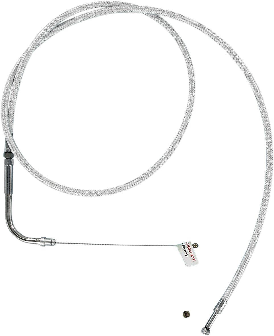 3325 - Magnum Shielding Sterling Chromite II Throttle Cable For Harley Davidson FLS 1690 2012-2015 78 cm (30-3/4") - Chrome/Clear-Coated