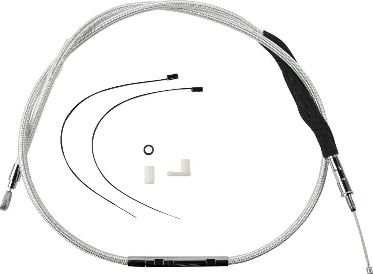 32288 - Magnum Shielding Sterling Chromite II Clutch Cable For Harley Davidson FLDE 1750 2018-2020 164.5 cm (64-11/16") - Chrome