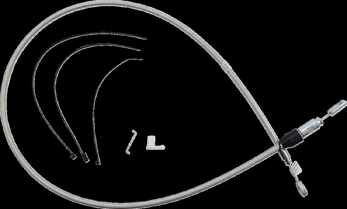 523414HE - Magnum Shielding Quick Connect Clutch Cable For Harley Davidson FLDE 1750 2018-2020 122 cm (48") - Silver