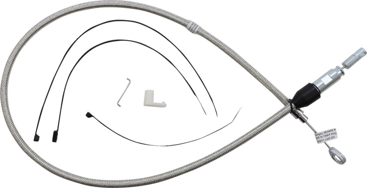52342HE - Magnum Shielding Quick Connect Clutch Cable For Harley Davidson FLDE 1750 2018-2020 91.5 cm (36") - Silver