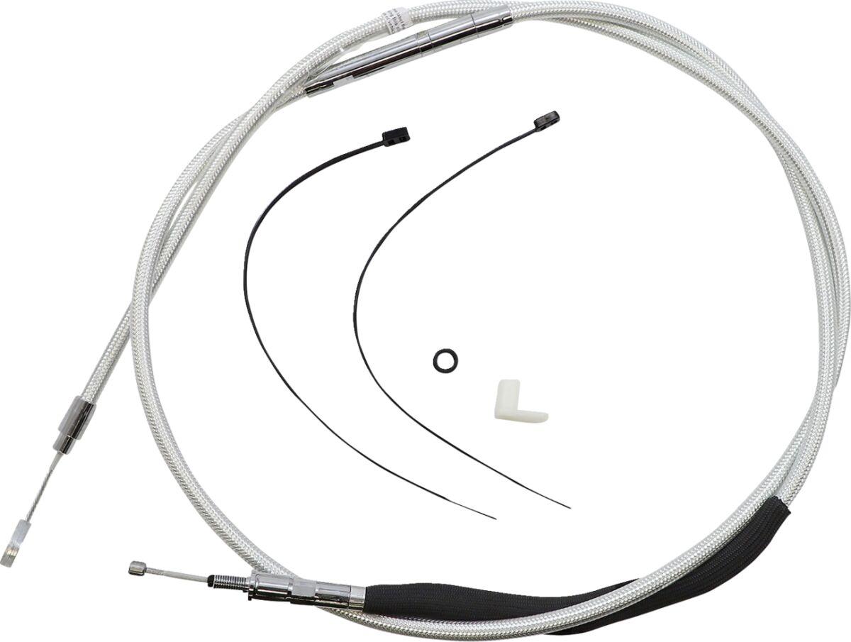 3871001 - Magnum Shielding Sterling Chromite II Designer Handlebar Cable Install Kit For Harley Davidson FLHR 1750 2021-2022 30.5 - 35.5cm (12" - 14") - Chrome/Clear-Coated