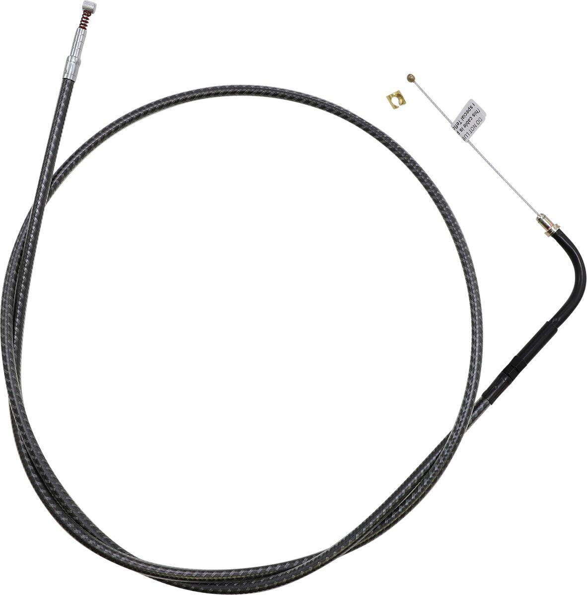 742110 - Magnum Shielding KarbonFibr Braided Throttle/Idle Cable For Harley Davidson FLD 1690 2012-2013 126 cm (49-5/8") - Carbon Fiber/Silver