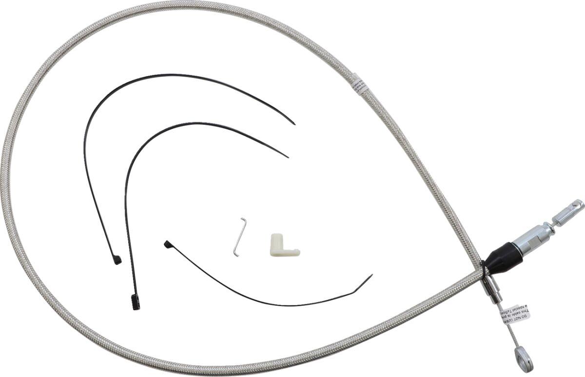 523416HE - Magnum Shielding Quick Connect Clutch Cable For Harley Davidson FLDE 1750 2018-2020 127 cm (50") - Silver
