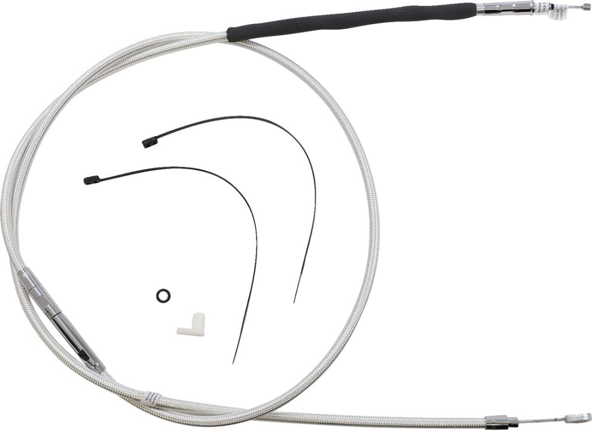 322320HE - Magnum Shielding Sterling Chromite II Clutch Cable For Harley Davidson FLHR 1584 2008 210 cm (82-11/16") - Chrome