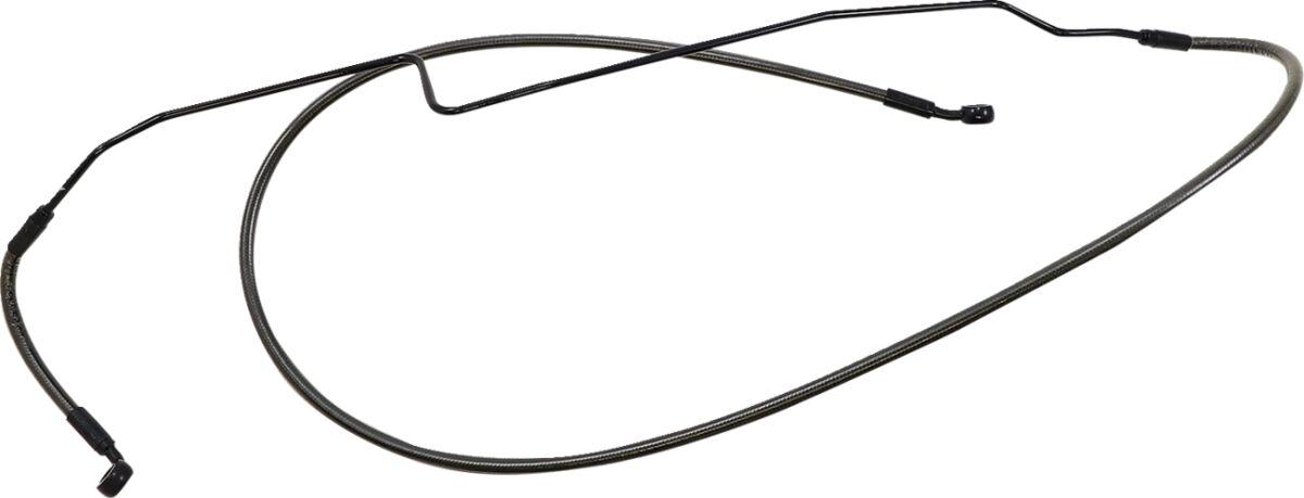 AS475146 - Magnum Shielding Braided Brake Hose For Indian Challenger 108 2020-2022 Front +15.2 cm (6") - Black/Black Pearl