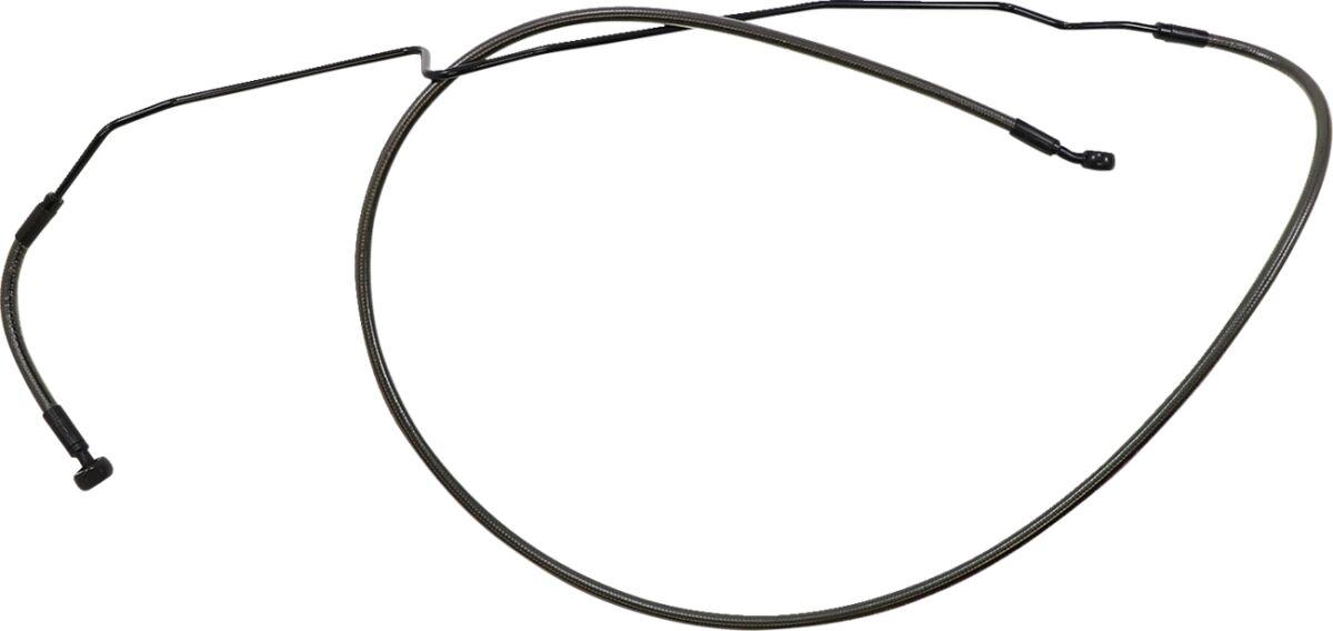 AS475148 - Magnum Shielding Braided Brake Hose For Indian Challenger 108 2020-2022 Front +20.3 cm (8") - Black/Black Pearl