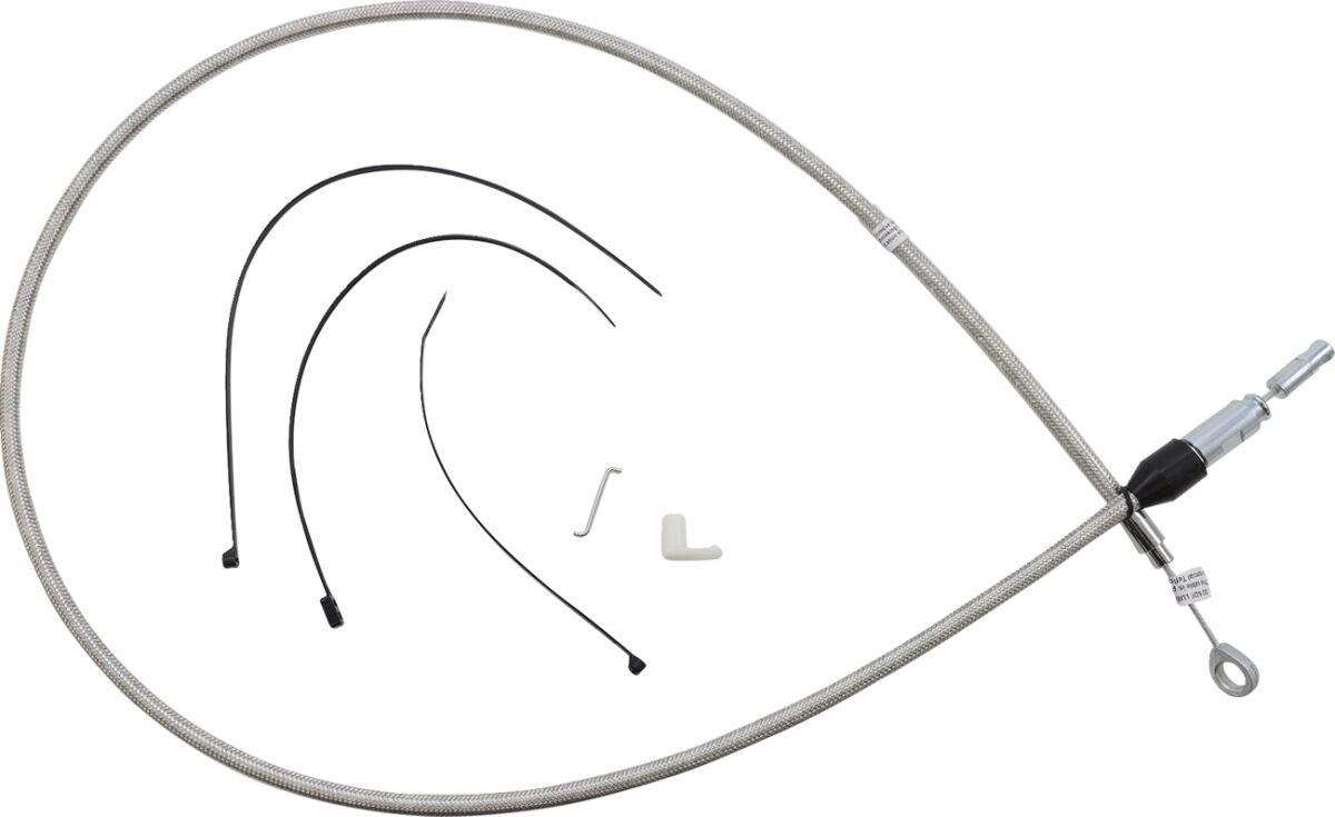 523420HE - Magnum Shielding Quick Connect Clutch Cable For Harley Davidson FLDE 1750 2018-2020 137 cm (54") - Silver