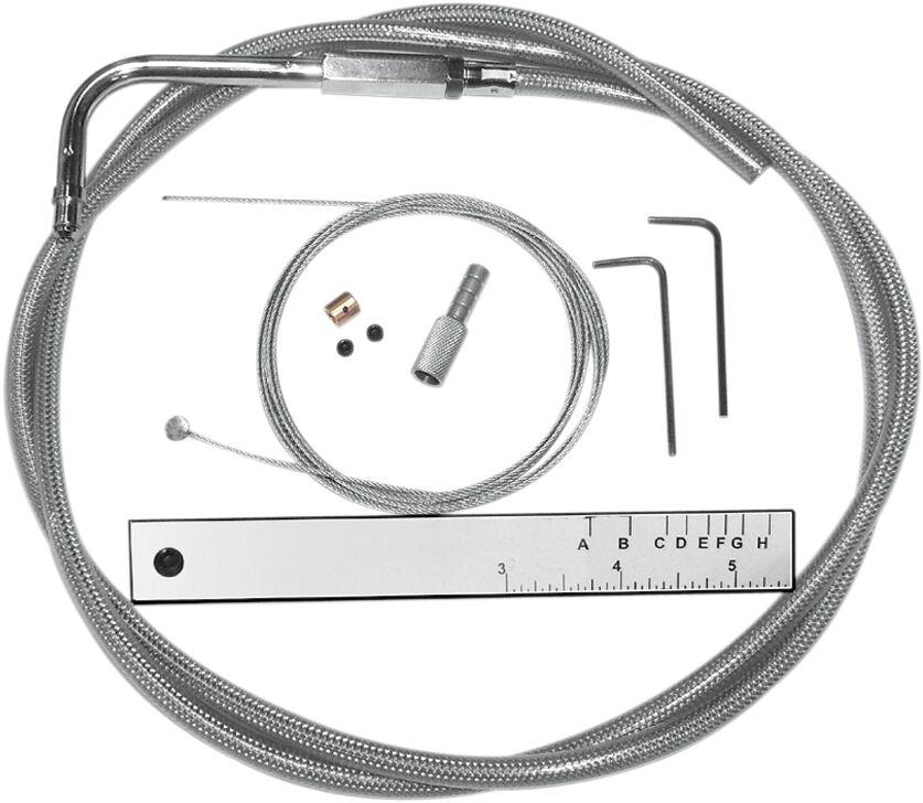 393529 - Magnum Shielding BYO Build Your Own Control Cable Kit For Harley Davidson FLD 1690 2012-2013 132 cm (52") - Clear-Coated
