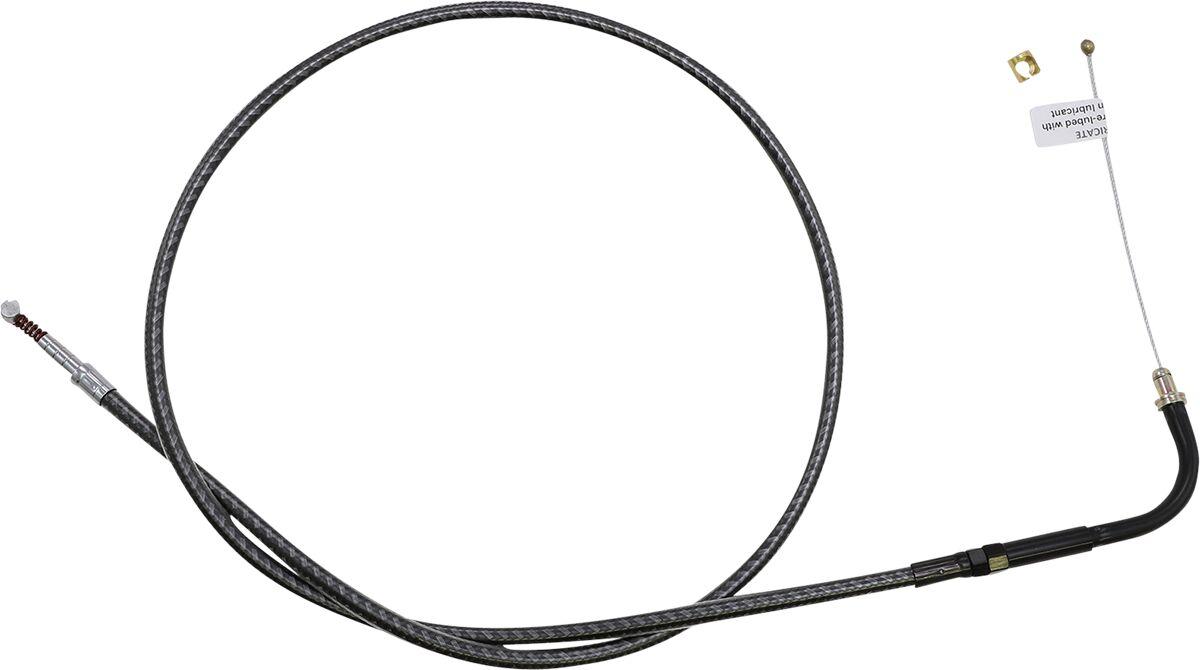 74254 - Magnum Shielding KarbonFibr Braided Throttle/Idle Cable For Harley Davidson FLD 1690 2012-2013 88.5 cm (34-3/4") - Carbon Fiber/Silver