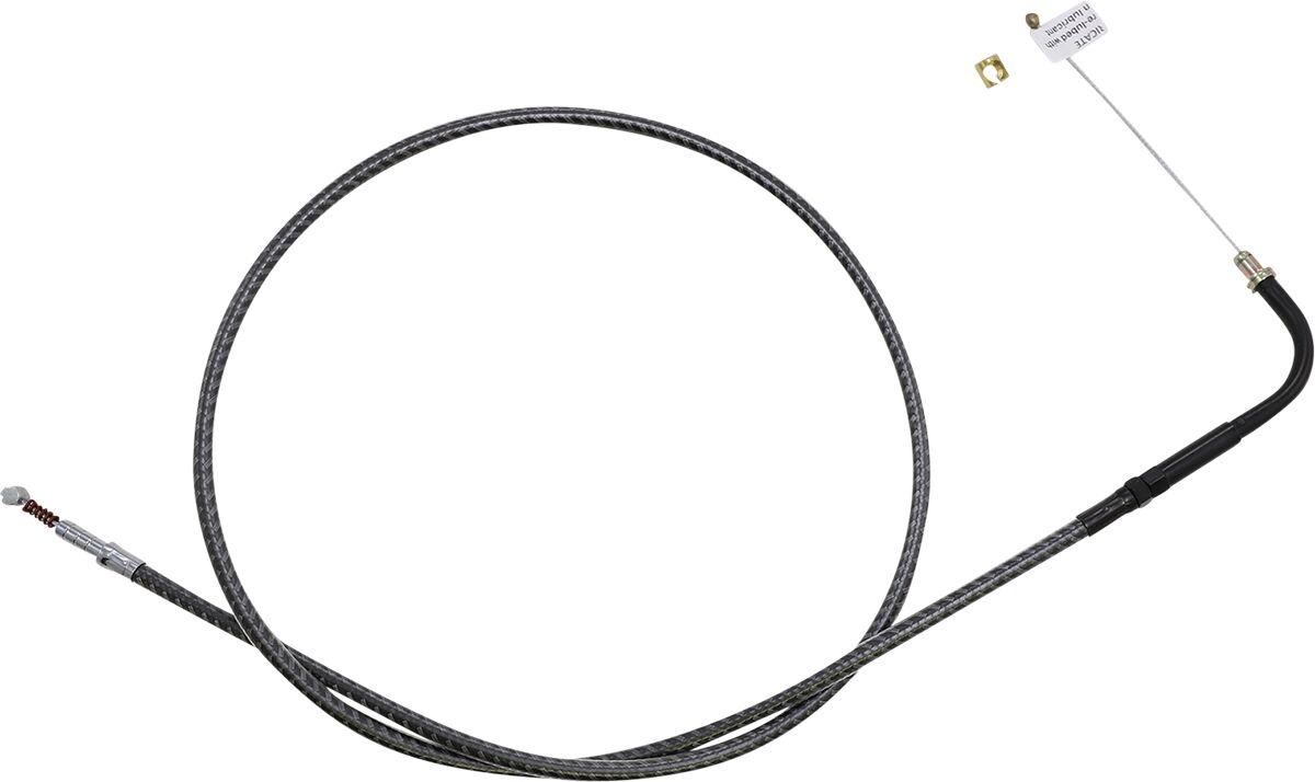 74256 - Magnum Shielding KarbonFibr Braided Throttle/Idle Cable For Harley Davidson FLD 1690 2012-2013 93 cm (36-5/8") - Carbon Fiber/Silver