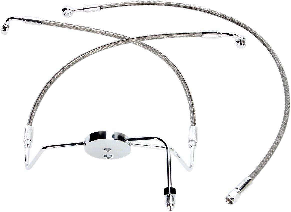 SSC1305-29 - Magnum Shielding XR Stainless EXtreme Response Front Brakeline Kit For Harley Davidson FLHR 1340 1994-1998 Front 41.5 cm (16-1/4")/73.5 cm (29") - Chrome