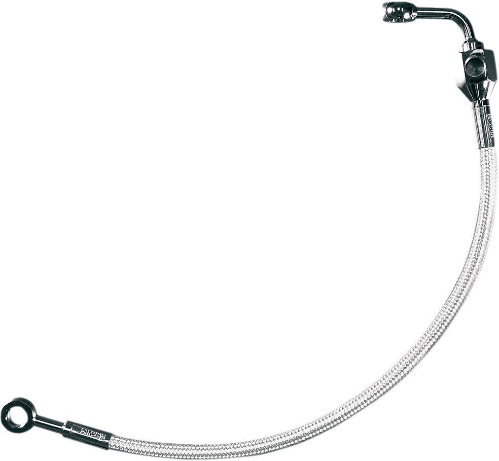 5609 - Magnum Shielding Braided Rear Brake Hose Kit For Harley Davidson FLST 1340 1987-1990 Rear - Polished