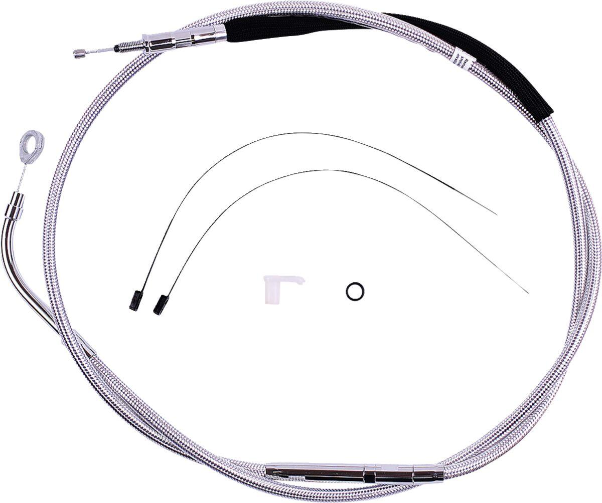 3236HE - Magnum Shielding Sterling Chromite II Clutch Cable For Harley Davidson FLH 1868 2021 167 cm (65-3/4") - Chrome