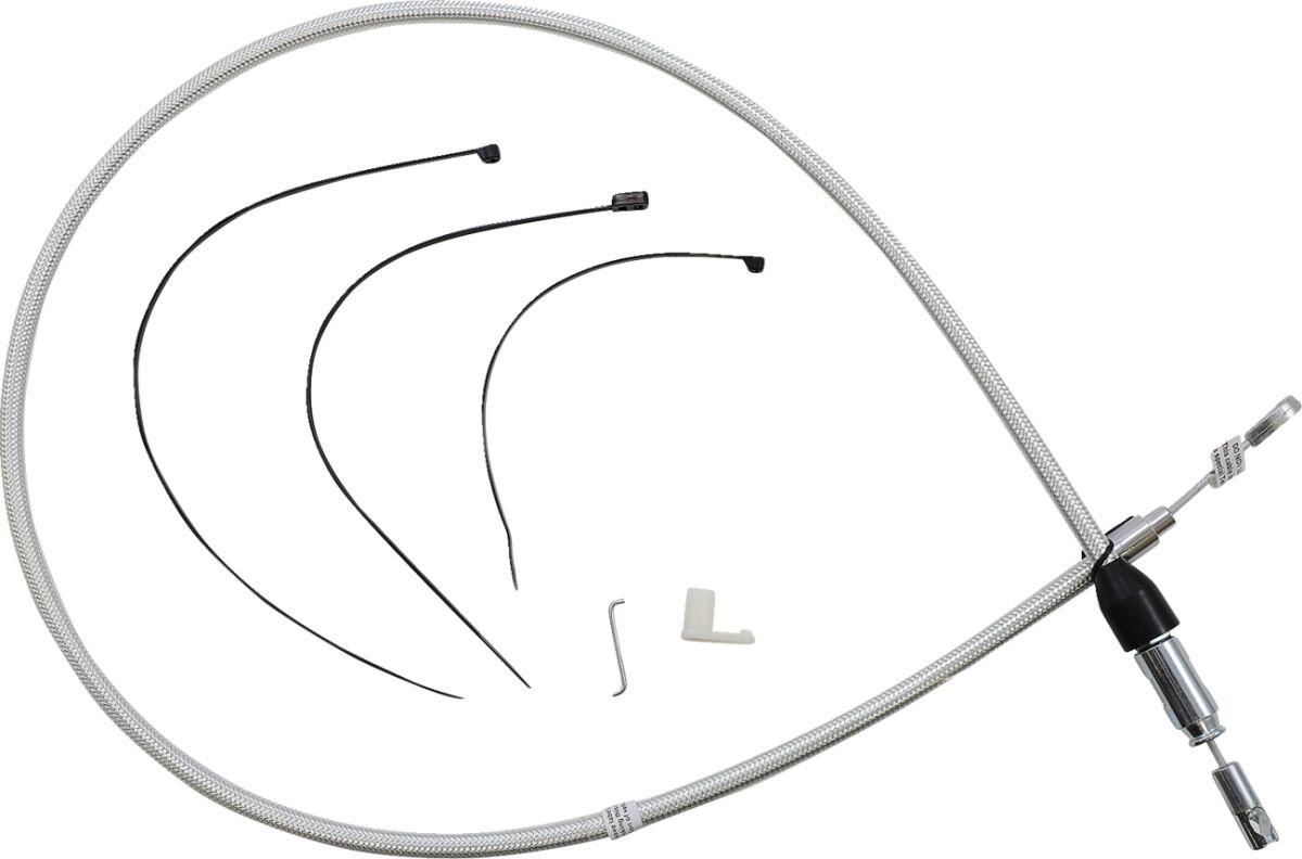 323412HE - Magnum Shielding Sterling Chromite II Quick Connect Clutch Cable For Harley Davidson FLDE 1750 2018-2020 117 cm (46") - Chrome