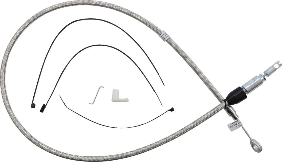 52346HE - Magnum Shielding Quick Connect Clutch Cable For Harley Davidson FLDE 1750 2018-2020 101.5 cm (40") - Silver