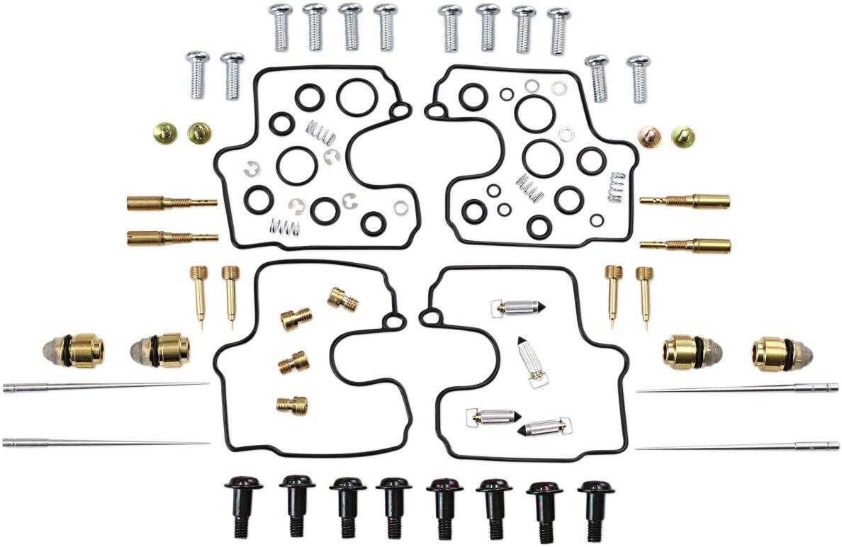26-1635 - Parts Unlimited Carburettor Repair Kit For Yamaha YZF-R1 1000 1998-2001 - Black/Gold/Silver