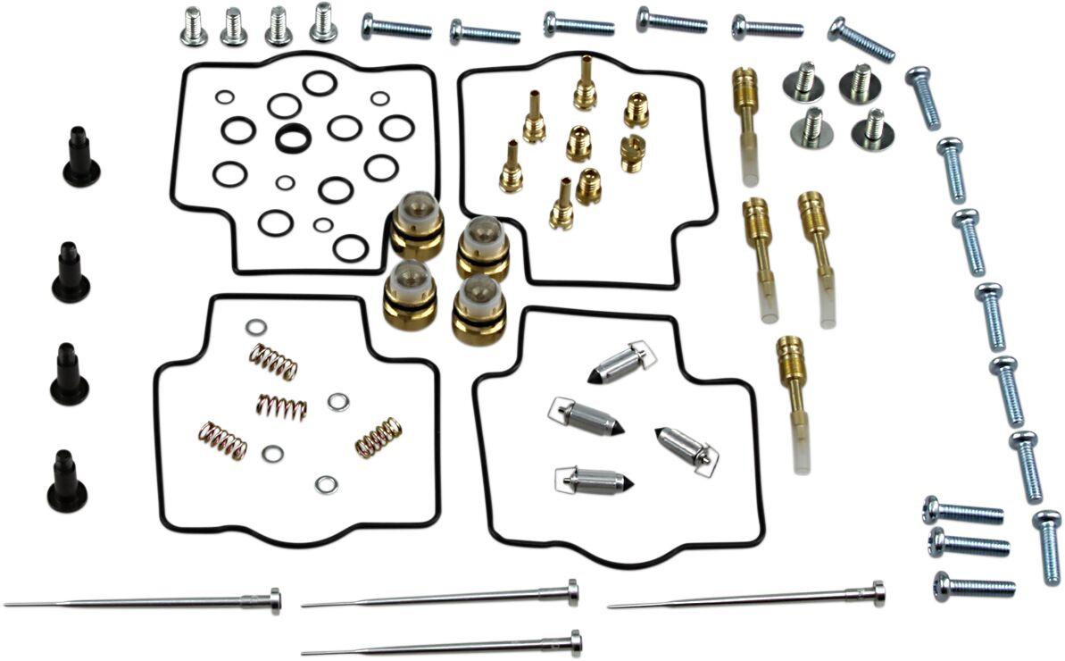 26-1696 - Parts Unlimited Carburettor Repair Kit For Kawasaki ZX-7 R 1996-2003 - Black/Gold/Silver