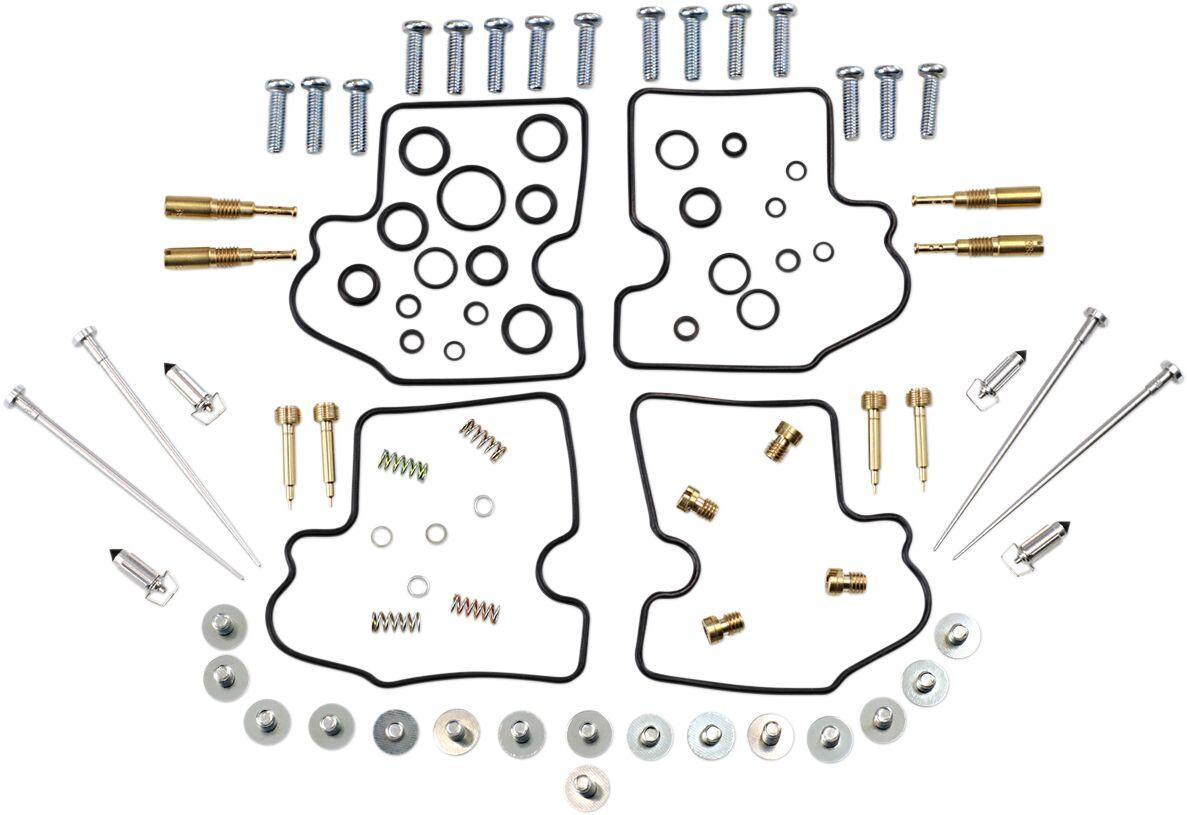 26-1733 - Parts Unlimited Carburettor Repair Kit For Kawasaki ZX-9 R 2000-2001 - Black/Gold/Silver