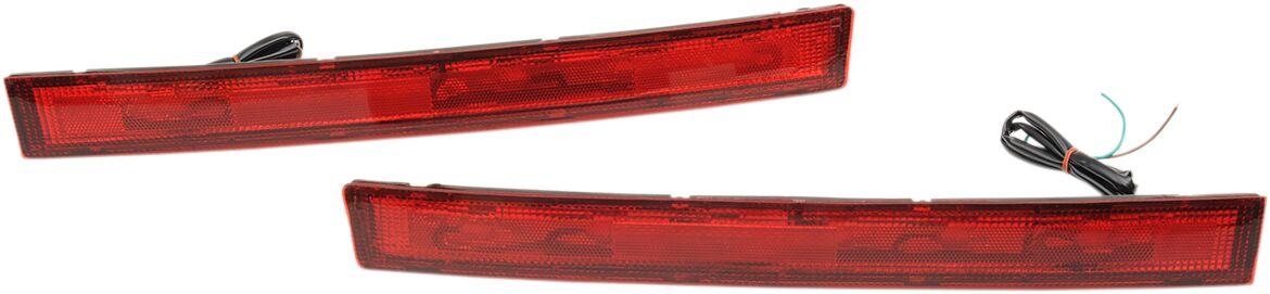 45-8929-BX-LB1 - Parts Unlimited Saddlebag Side Light Set For Honda GL 1500 1988-1990 Red