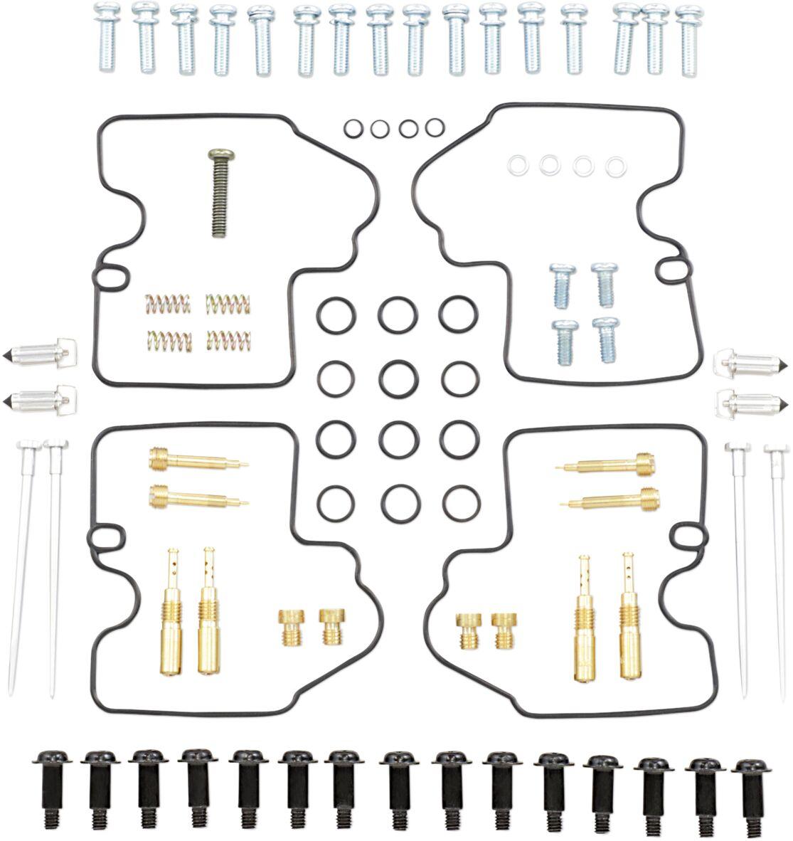 26-1677 - Parts Unlimited Carburettor Repair Kit For Yamaha YZF-R6 600 1999-2002 - Black/Gold/Silver