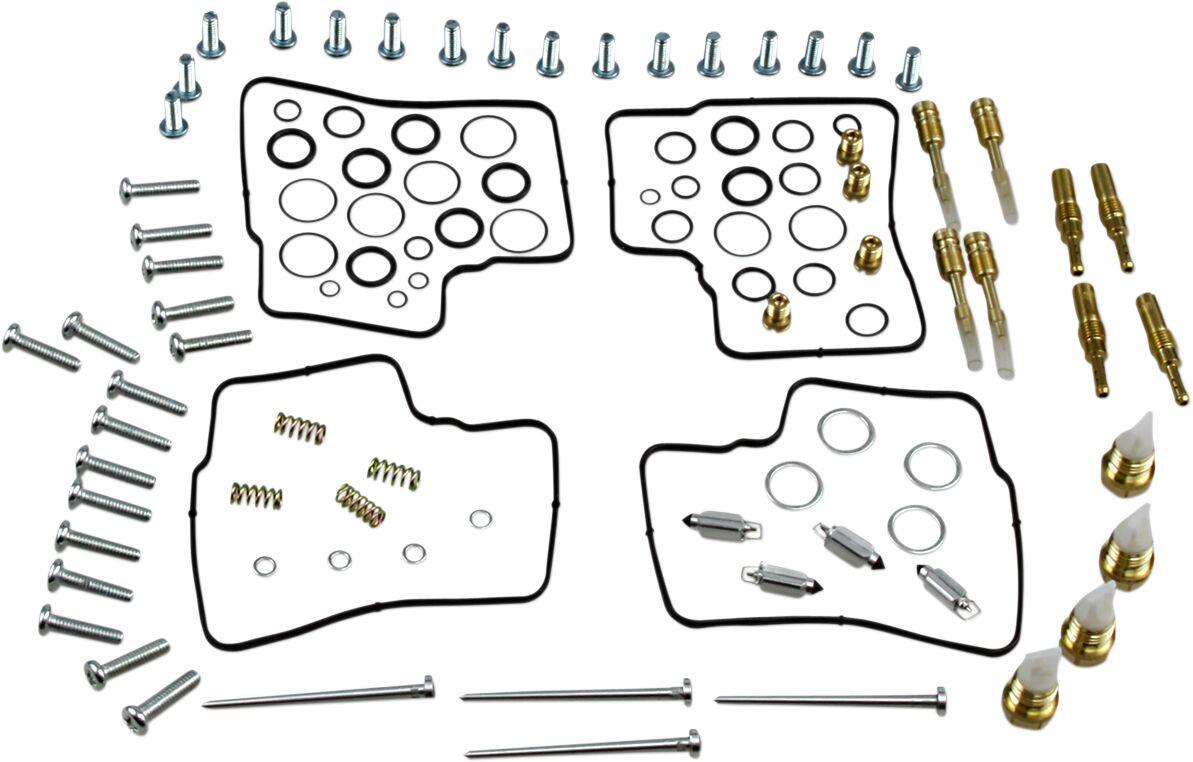 26-1670 - Parts Unlimited Carburettor Repair Kit For Honda ST 1100 1992-1996 - Black/Gold/Silver