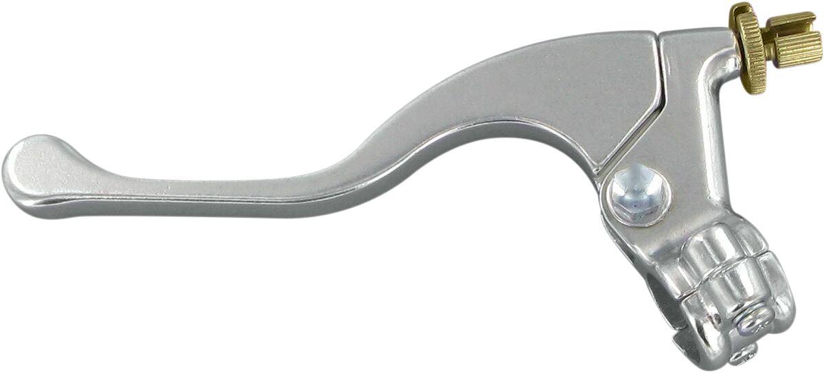 43-1101L - Parts Unlimited Shorty Style Power Clutch Lever Assembly For Honda CR125 1984-2007 - Polished