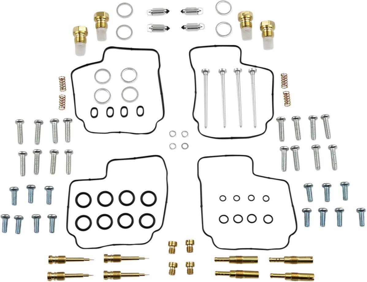 26-1668 - Parts Unlimited Carburettor Repair Kit For Honda CBR 600 F 1987-1989 - Black/Gold/Silver