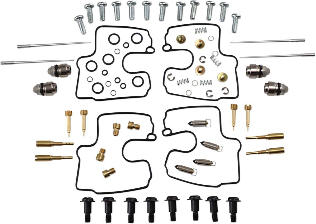 26-1661 - Parts Unlimited Carburettor Repair Kit For Suzuki GS 500 E 2001-2002 - Black/Gold/Silver