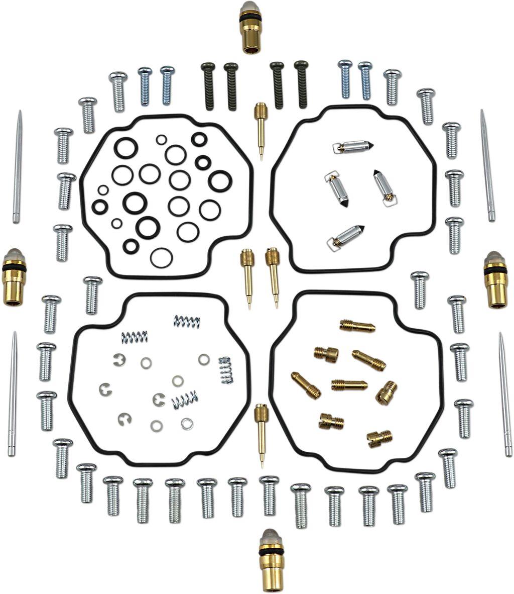 26-1676 - Parts Unlimited Carburettor Repair Kit For Yamaha VMX-12 1200 1987-1992 - Black/Gold/Silver