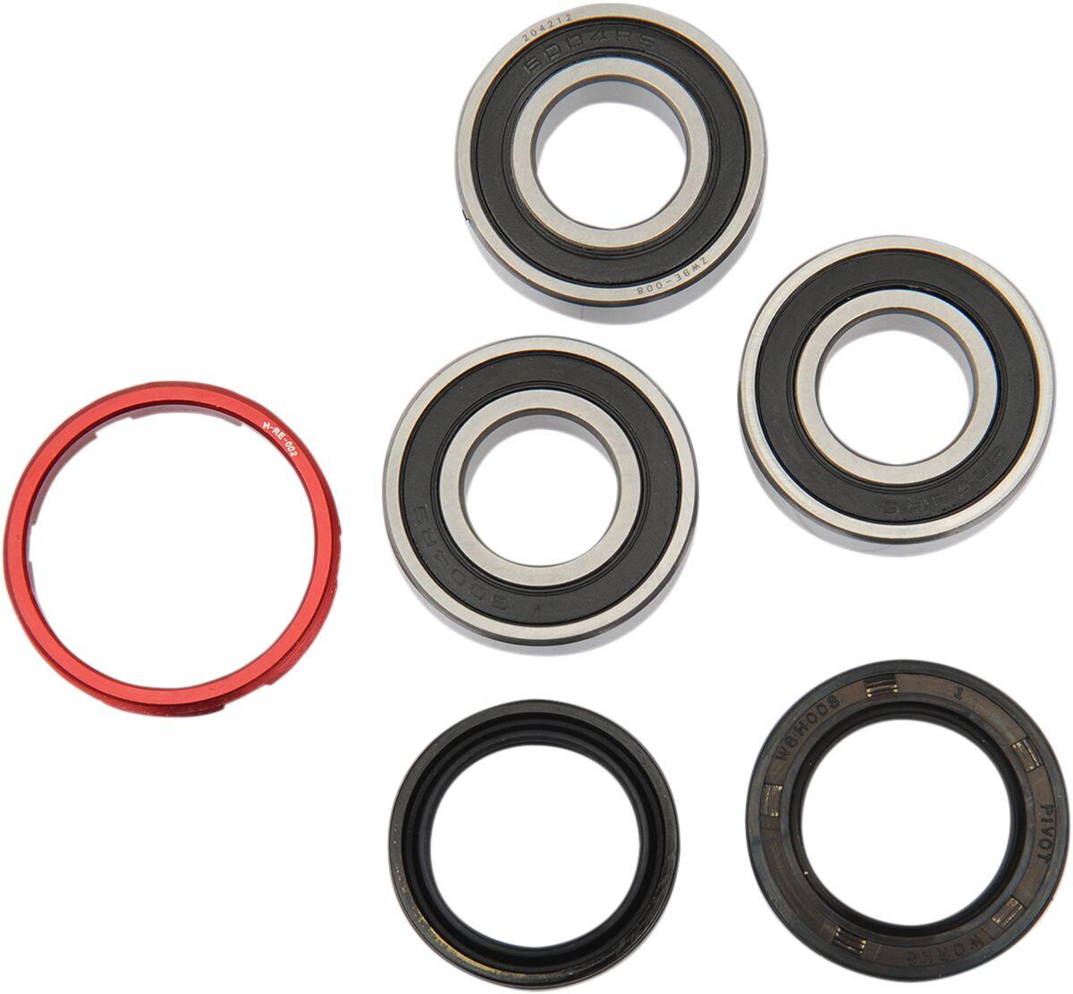 PWRWK-H09-521 - Pivot Works Wheel Bearing & Seal Kit For Honda CR125 1990-1999 Rear