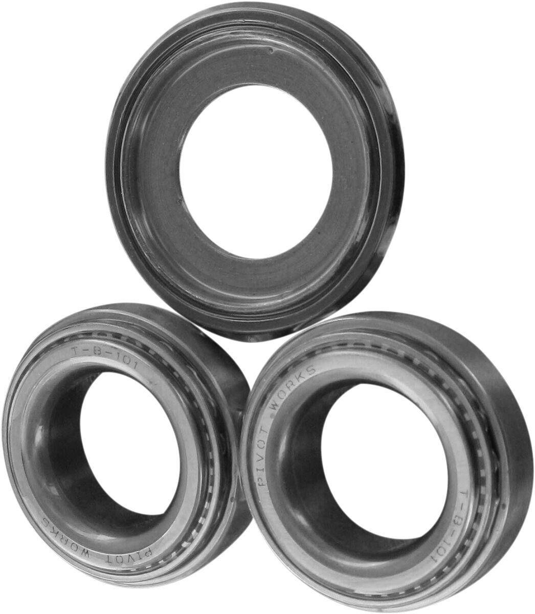 PWSSK-T01-521 - Pivot Works Steering Stem Bearing Kit For KTM EXC125 1998-2001 - Black/Chrome
