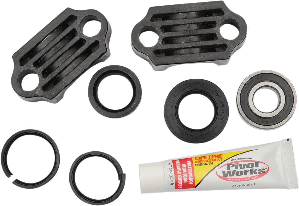PWSSK-Y09-000 - Pivot Works Steering Stem Bearing Kit For Yamaha YFM 350 4X4 2012-2013 - Black
