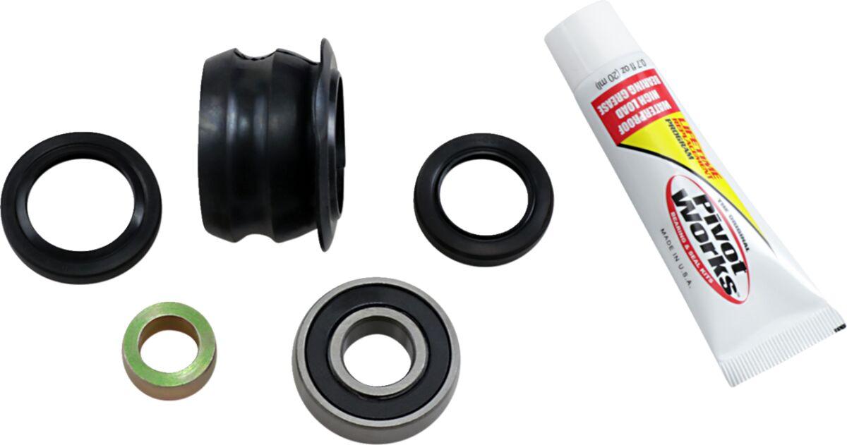PWSSK-H08-450 - Pivot Works Steering Stem Bearing Kit For Honda TRX450ER 2006-2014 - Black/Chrome