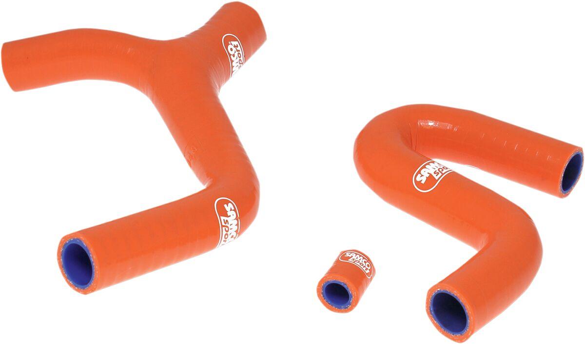 KTM-23-OR - Samco Radiator Hose Kit For KTM EXC400 2009-2011 - Orange